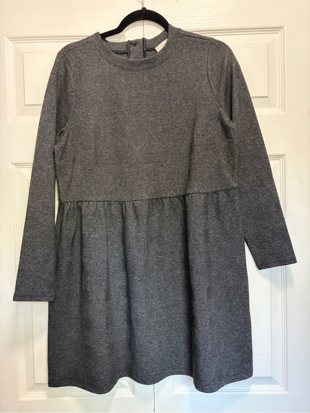 LOFT' Grey Knit Peplum Dress NWT LP